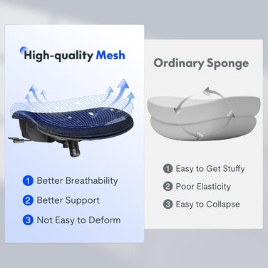 Офісний стілець FLEXISPOT OC3 Ергономічне робоче крісло Комп&39ютерне крісло з регульованою висотою сидіння, підголівником, підлокітниками, поперековою опорою та роликами Робочий стілець (чорний) OC3 Basic (чорна сітка)