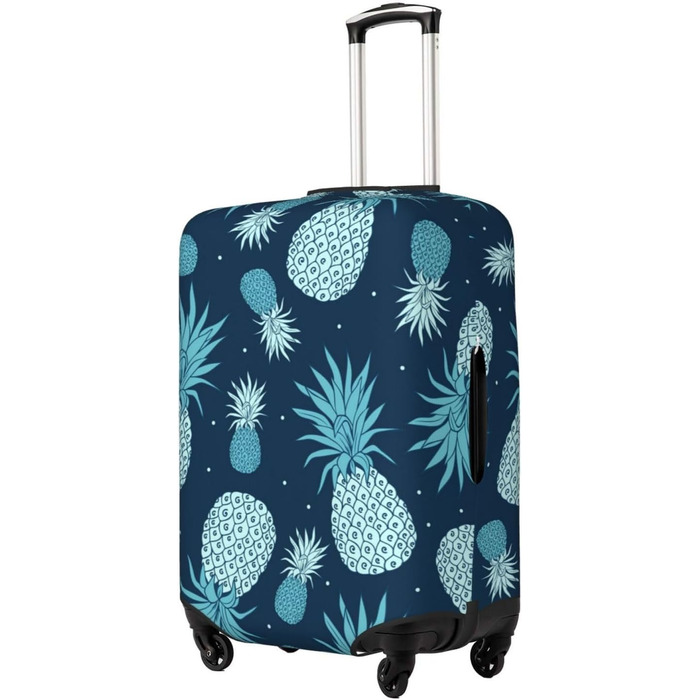 Чохол для валізи Ananas, міцний захист, підходить для багажу розміром 45.7-81.3 см, малий, Чорний