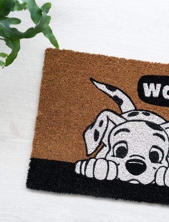 Килимок для дверей Grupo Erik Coconut Mat Disney 101 Dalmatians - Килимок для бруду 40x60 см - Забавний килимок для дверей - Килимок для дверей для дому Disney Подарунки 101 Dalmatians