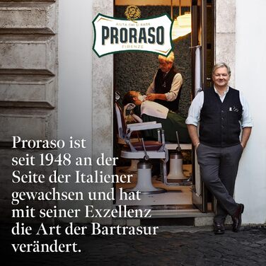 Професійна кружка для гоління Proraso, чаша для гоління з ручкою, об&39ємом 300 мл, традиційна мильниця для крему для гоління, класично-зелений колір, зроблено в Італії