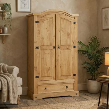 Шафа Сальса, мексиканський стиль, масив сосни, тонована/вощена, 2 дверцята та 1 шухляда