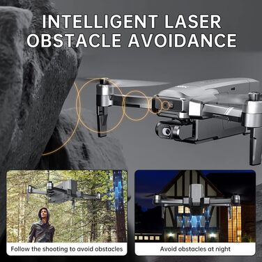 Дрон X-Verse SJRC F22 S2 4K PRO з камерами 4K, дистанційним керуванням 6 км, уникненням перешкод, 2-осьовим підвісом EIS повторюва