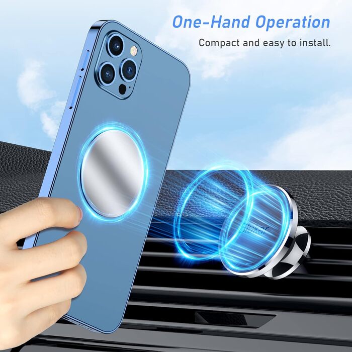 Тримач для мобільного телефону Blukar в машину, дуже магнітний для вентиляційних отворів, універсальний з поворотом на 360 для iPh