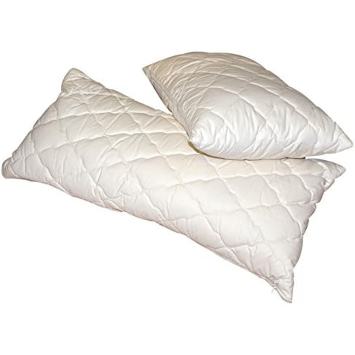 Подушка з органічної овечої вовни 80x80 см, подушка з наповнювачем з натуральної вовни, чохол 100 органічна бавовна, можна прати