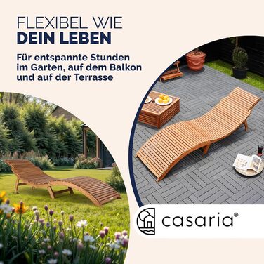 Складаний шезлонг Casaria, комплект з 2 шт. , дерев&39яний, сертифікований FSC, вантажопідйомність 320 кг, 190x60 см, ручка для перенесення, функція валізи, садовий, балкон, тераса, садовий шезлонг, складний шезлонг, акація