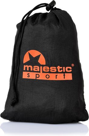 Гамак для кемпінгу MAJESTIC SPORT відкритий з москітною сіткою, легкий нейлон 210T Camping Travel гамак 250 кг260x140 см, портативний для поїздок в гори в ліс, чорний