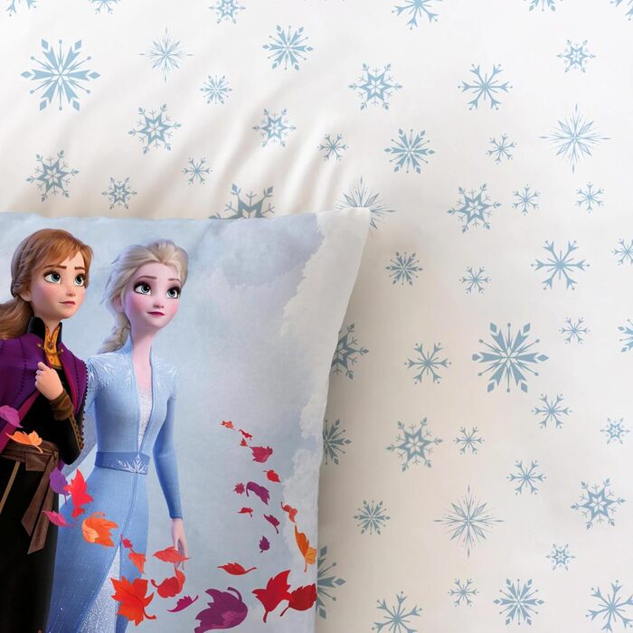 Постільна білизна MTOnlinehandel 135x200 фланель, дівчата бобри, льодяна королева Анна ELSA & Olaf, приємно м'яка на зиму, наволоч