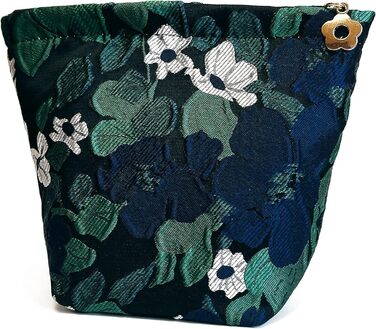 Косметичка Peachome з квітковим візерунком, жакардова тканина, вінтажна косметичка на блискавці, дорожня косметичка, подарунки для