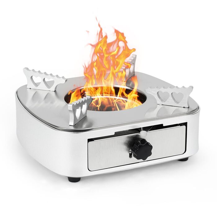 Спиртова плита onlyfire Spirit Stove, портативна кемпінгова плита для використання в приміщенні та на вулиці, компактна спиртова плита з нержавіючої сталі, спиртоварка, спиртова плита для приготування їжі, кемпінгу, трекінгу, саду, пікніка