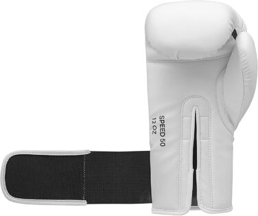 Боксерські рукавички Adidas Speed 50, Для дорослих, Боксерські рукавички, Рукавички для боксу, зручні та міцні, 10 унцій, Білі/Золоті