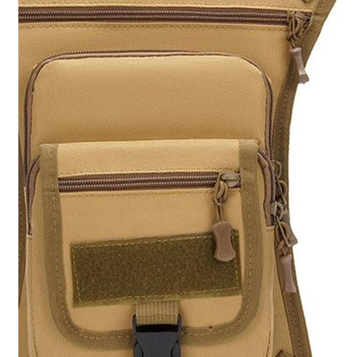 Поясна сумка Fenteer, сумка для відпочинку, регульована сумка, водонепроникна сумка для ніг, сумка для риболовлі для подорожей на природі, для дорослих, хакі