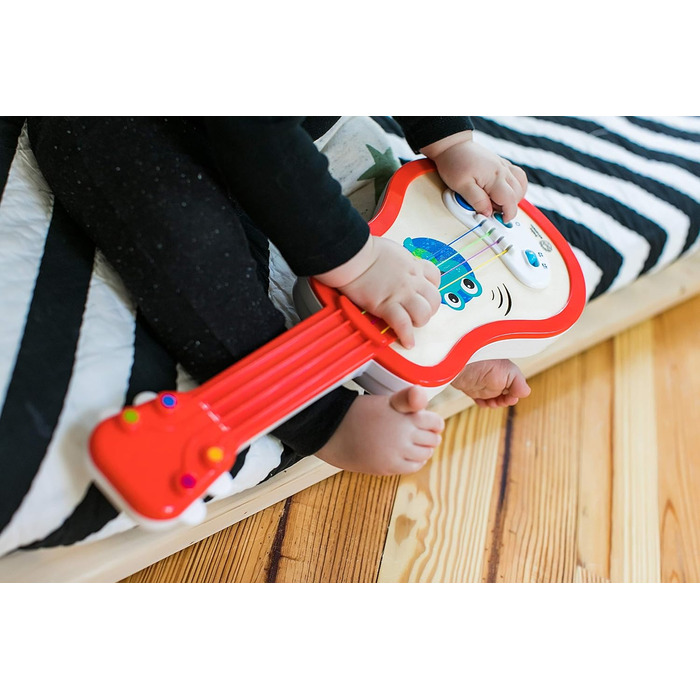 Дерев'яна музична іграшка Baby Einstein Hape Magic Touch Ukulele, 30 мелодій, 2 режими гри та регулювання гучності, від 12 місяців Ukulele Red