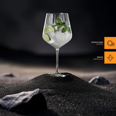 Набір для джину з тоніком, 4 предмети, 640 мл, висота 22,2 см, Gin & Tonic, 102892