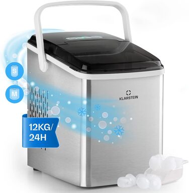 Л Ice Cube Machine, Ice Cube Machine із сенсорним керуванням, Mini Ice Cube Machine для великих і малих кубиків льоду, самоочищувальний Ice Cube Machine, 12 кг/24 год., 2