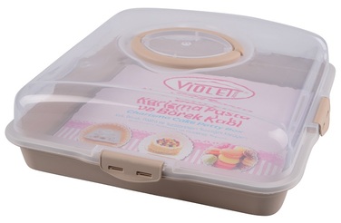 Тортівниця Violet House 0036 Каризма Cappucino 13х38х38 см (6900229)