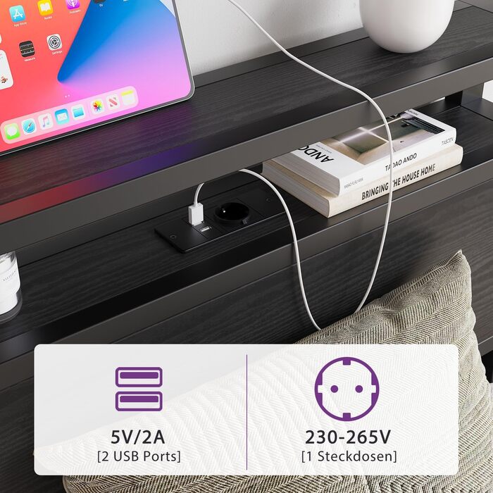 Ліжко HOJINLINERO з металу та дерева, металеве ліжко 90x200 з рейковою основою та функцією заряджання через USB/LED, односпальне ліжко, гостьове ліжко, дитяче ліжко 90x200 з узголів&39ям для зберігання речей, каркас ліжка з місцем для зберігання речей, чо