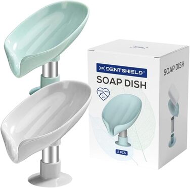 Мильниця з зливом 2 шт. , мильниця без свердління, стаціонарне зберігання шампуню, мильниця у формі повітродувки, тримач для кухон