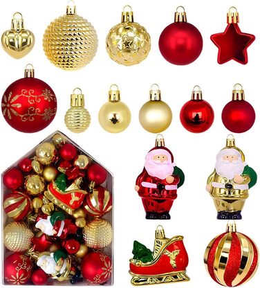 Набір ялинкових кульок 72 шт Generic