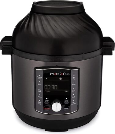 Електрична мультиварка Instant Pot Pro Crisp 11 в 1 - скороварка, фритюрниця, повільна плита, пароварка, гриль, дегідратор і сушар