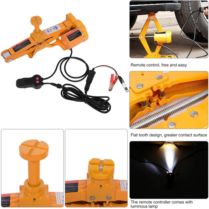 Домкрат ножичний, автомобільний домкрат 12v 3t автомобільний домкрат 12 - 35см і 17см-42см автомобільний ножичний підйомник з дистанційним керуванням 7000г