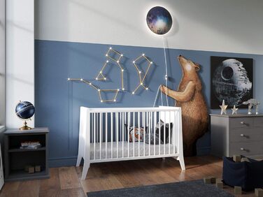 Дитяче ліжечко/спальне місце Love For Sleep 120x60 см із захисним бар&39єром, трансформоване, дитяче ліжко White Mercury, дерев&39яне дитяче ліжко - Дитяче ліжко, Дитяче ліжко, Росте разом з вашою дитиною, Ліжечко