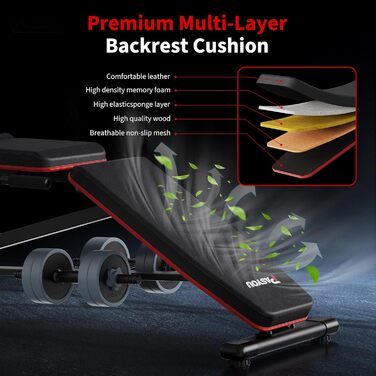 Жим ногами для домашнього використання, максимум 550 кг, лава для штанги з 9 регульованими положеннями спинки (включаючи 90) та місцем для зберігання штанги, регульована лава для тренажерів для жиму ногами, чорний колір