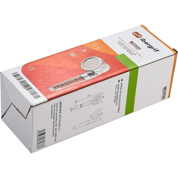 Душова лійка з фільтром Економна ручна душова лійка високого тиску з 3 режимами струменя, 3-шаровою фільтрацією від хлору, бактерій та вапняного нальоту, функцією анти-накип, хром Для жорсткої води, M22025 Срібло