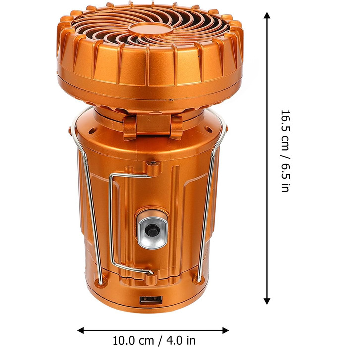 Сонячний світлодіодний багатофункціональний портативний ліхтар для кемпінгу PACKOVE з міцним корпусом, акумуляторний USB, для нічної риболовлі та використання на свіжому повітрі, випадковий колір