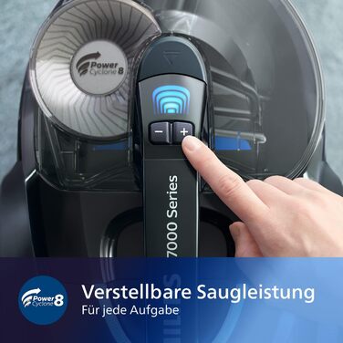 Пилосос без мішка PHILIPS серії 7000 - пилосос 900 Вт з фільтром Allergy H13 та насадкою TriActive (FC9741/09) 2,0 л