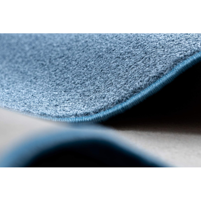 Однотонний ніжний килим Santa FE для кімнат, вітальні, спальні, килимове покриття, синій, різні розміри, 400x600 см 400x600 см Син