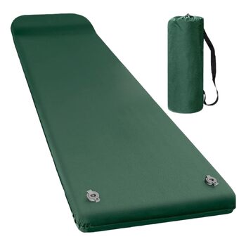 Надувний килимок для сну мякий пінопластовий кемпінговий матрац з подушкою, швидке надування, легке спорядження для активного відпочинку, подорожі, дім, фестивалі, кемпінг