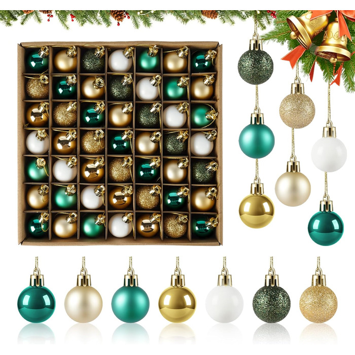 Набір з 49 предметів ялинкових прикрас Agoer