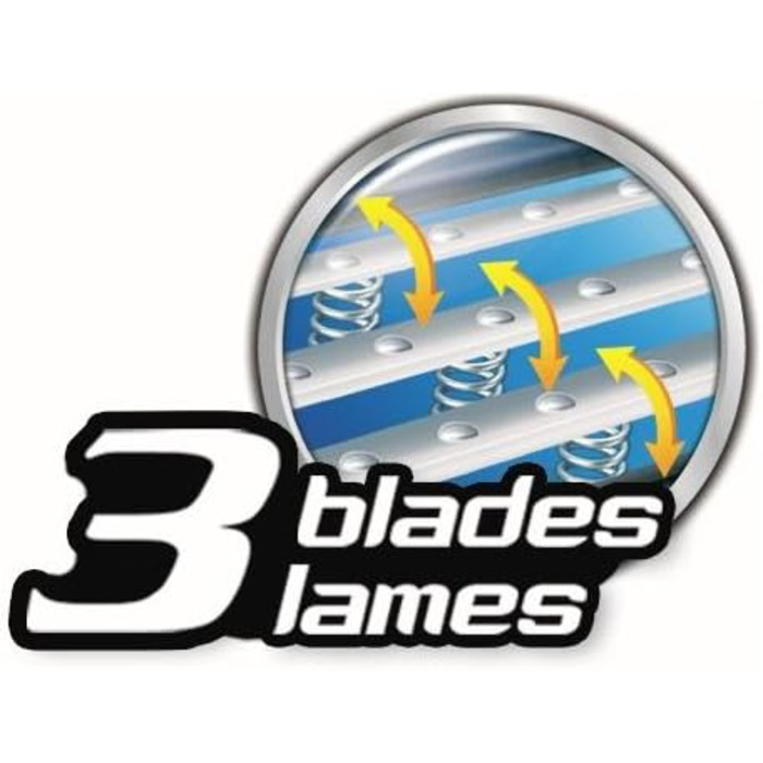 Леза, для чутливої шкіри, 4 шт., 3 Flex Razor Set Men, 3