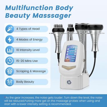 Масажер від целюліту Cozion 40K для схуднення 4 в 1 радіочастотна машина краси для обличчя та тіла, що зміцнює та моделює підтяжку шкіри