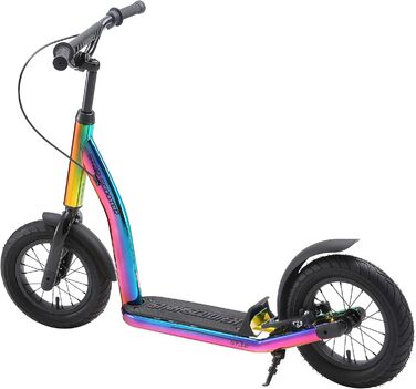 Дитячий педальний самокат від 7 років City Kick Scooter Повітряні шини регульовані по висоті 12-дюймовий хром нового покоління