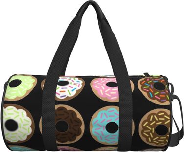 Дорожня сумка-циліндр з квітковим принтом, спортивна сумка для чоловіків та жінок, сумка-мішок, спортивна сумка