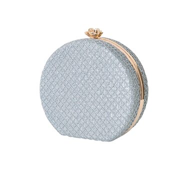 Сріблясте клатч-портмоне для вечірки елегантна сумочка з від'ємним ланцюжком, ідеальна для весілля, балу, танців та урочистих подій