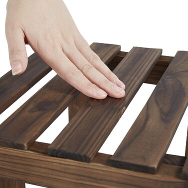 Дерев&39яна полиця для рослин Yaheetech, 4-рівнева підставка для квітів, садова підставка для рослин, багаторівнева драбина для рослин, для внутрішнього балкону, вітальні, зовнішнього декору 95x25x73 см