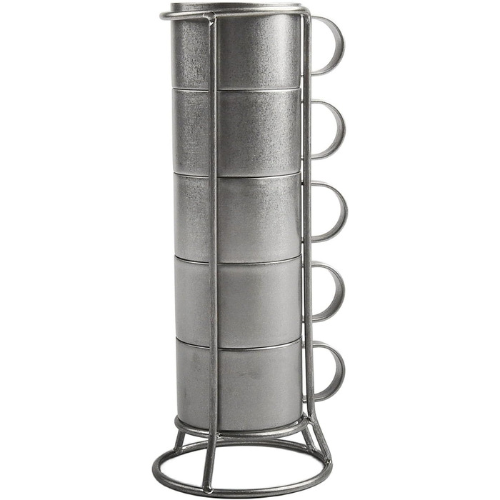 Двостінні кавові чашки з нержавіючої сталі, набір з 5 шт. , для використання на вулиці