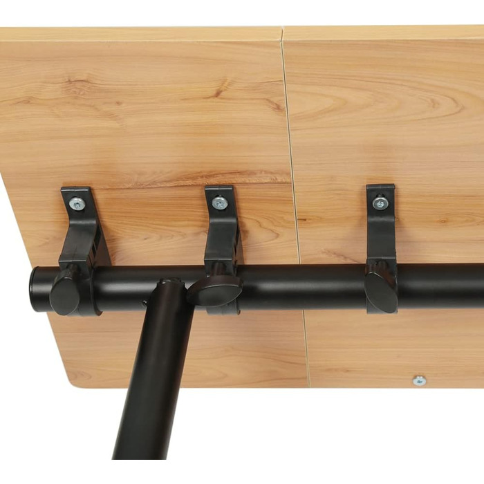 Підставка для ноутбука з регульованою висотою, дерев'яна, ергономічна. З коліщатками, поворотна, з антиковзким покриттям (Жовте дерево 60 x 34.5 x 90 см)