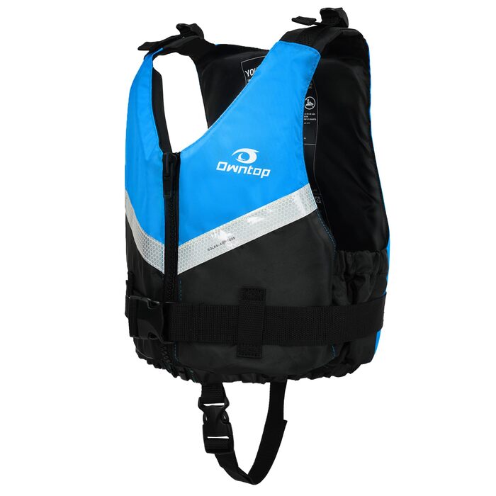 Плавальний жилет Owntop для підлітків та дітей, легкий унісекс-плавець, регульований плавучий жилет зі зручним ремінцем у промежині для каякінгу, риболовлі, тренувань з плавання та всіх водних видів спорту. Синій, дитячий, розмір XXS (30-40 кг, 70-80 см)