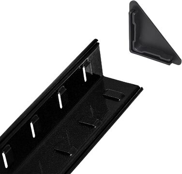 Міцний стелаж Relaxdays, 500 кг, ВШ 200 x 100 x 50 см, 5 полиць, імітація дерева, полиця для зберігання, сталь та МДФ, чорний/коричневий