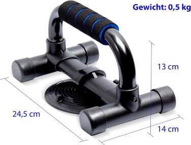 Ручки для віджимань - Протиковзке покриття - Суцільнометалеві перекладини для віджимань - Ручки та стійки для віджимань - Фітнес-обладнання для калістеніки для дому та на свіжому повітрі