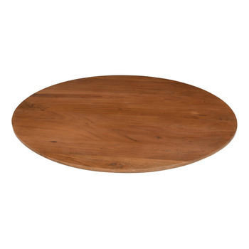Кругла стільниця SAM Brasilia 90 x 90 см Масив акації Колір горіх Швейцарський край Легка в догляді дерев&39яна стільниця своїми руками Підходить для обідніх/барних столів/кухонь 90 x 90 см кольору горіха