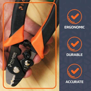 Професійні кліщі для зняття ізоляції з оптоволокна 3-в-1 Paladin Tools PA1177 Pro-Grip, регульовані