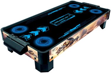 Настільна гра для аерохокею з вентилятором та двигуном для 2 гравців віком від 6 років Настільна гра для аерохокею, включаючи 4 шт. овхачі та 4 шайби 51 x 102 x 20,5 см