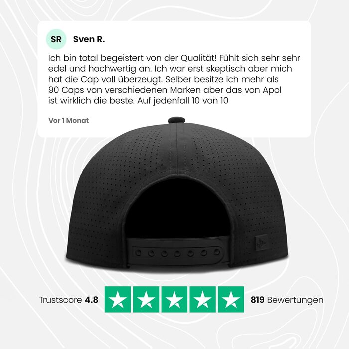 Кепка apol Premium - Cloud Trucker - 100 водонепроникна, дихаюча, міцна, висока якість - Snapback - Чорний Антрацит Темно-синій Оливковий Один розмір Чорний / Оливковий