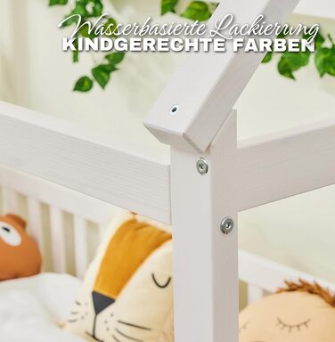 Ліжко для дому 90x200 з шухлядою, матрацом та набором 4-TLG DEKO рожевого кольору, вкл. захист від падіння книжкової полиці та рей