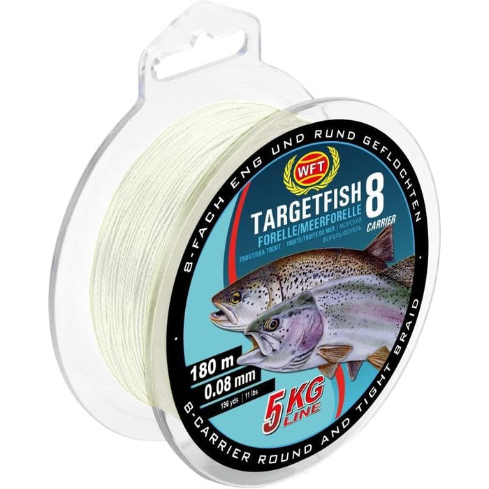 М 8 кг 0,12, 8 Sea Trout/Forelle Trans 180