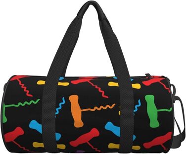 Яскраві сумки-мішки для подорожей, спорту та фітнесу з безшовним малюнком, велика сумка для покупок, дорожні та вихідного дня для чоловіків та жінок